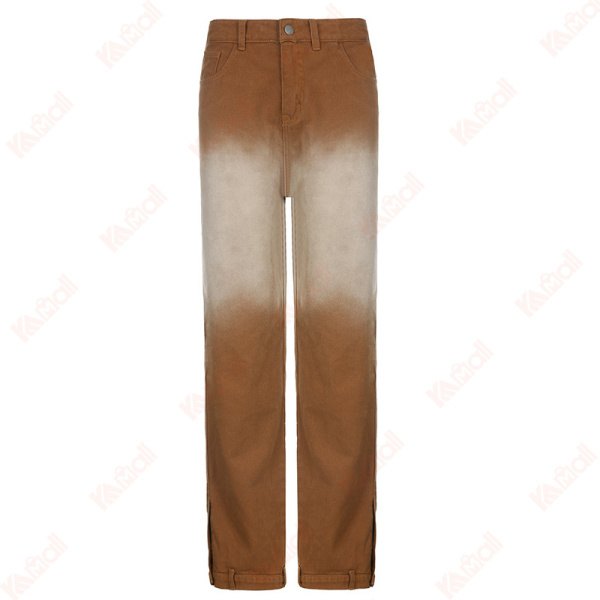 brown charme jeans gradient pants